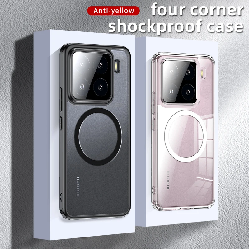 MEMELOKA Cover per Xiaomi Redmi 13 4G/POCO M6 4G, Bordo Silicone TPU + Trasparente Rigida PC Schiena Acrilico, Antiurto & Antigraffio Custodia Protettiva per Redmi 13 4G