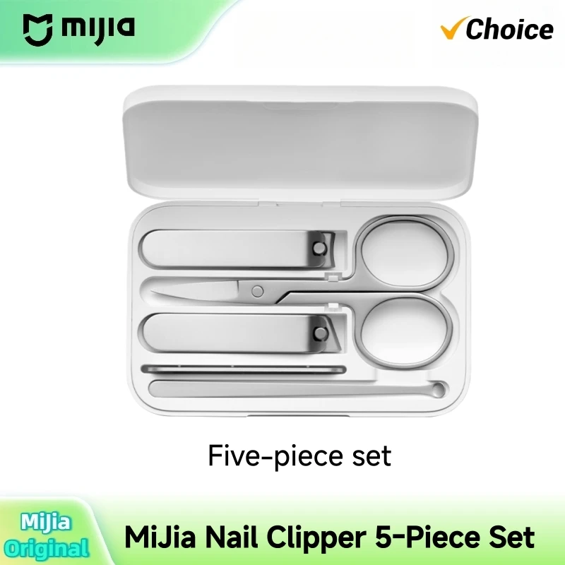 Mijia Nail Clippers Tool Set 5-Piece Set Pedicure Care Clipper Earpick Nail File Professional Beauty Tools Nail Cutter Trimmer Mijia Nail Clippers Tool Set 5-Piece Set Pedicure Care Clipper Earpick Nail File Professional Beauty Tools Nail Cutter Trimmer