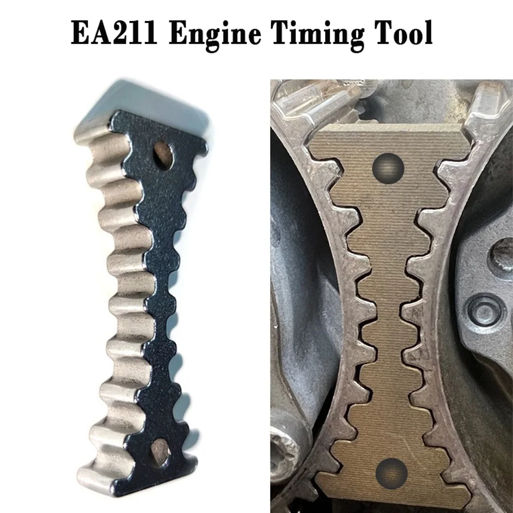 EA211 자동차 타이밍 도구 합금 스틸 핸드 헬드 타이밍 키트, 벨트 풀리 고정 도구, 폭스바겐 아우디 스코다 1.4T, 1.4, 1.5, 1.6 에 적합