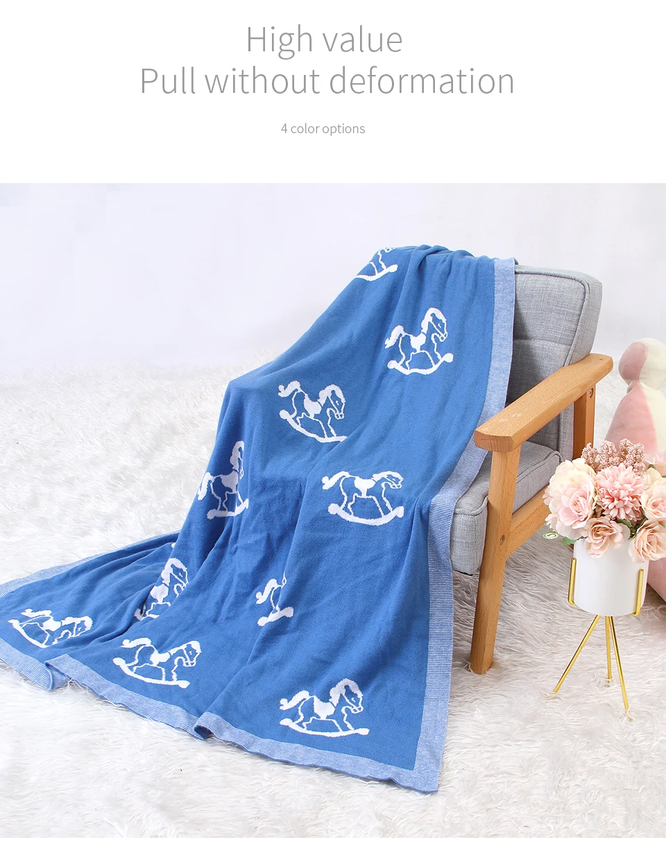 Description Picture 3 of itemBaby Blankets All Seasons Comfortable Newborn Boys Girls Cotton Stroller Bassinet Swaddle Wrap Sleep Covers Stuff 100*80cm Mats
