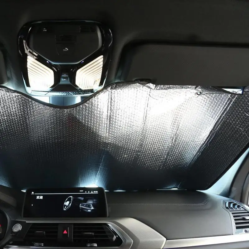 220x80cm Car Window Sun Shade Windshield Snow Ice Anti-UV Protection Front Rear Windshield Block Cover Visor Auto Accessories windshield sunshade car sunshade windshield sun shade