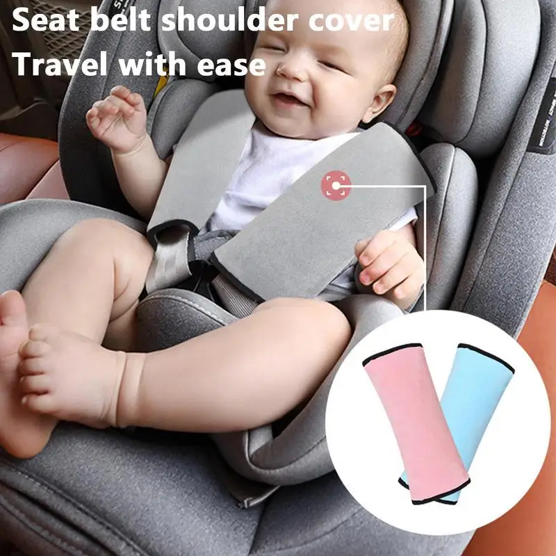 

Car Shoulder Protective Cover For Women Kids Spandex And PP Cotton Soft Touch Car Seat Safety Belts Cover Baby Car Cute Pillow