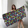 Gothic Horror Skull Death Towel Microfiber Beach Towel Absorbent Quick dry Soft Yoga Swimming Resort Mountain Climbing Towel 6