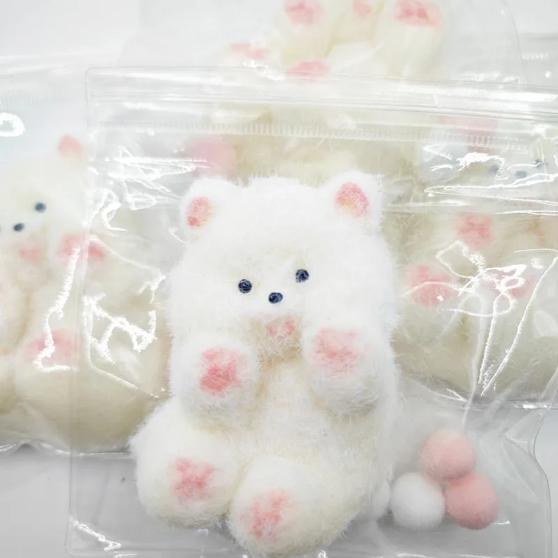 Kawaii Plush Bunny Angel Sheep Pig Curly Dog Ooze Feeling Relief Stress Squeeze Irritability Fingertip Toys Kids  Squishy Gifts 2