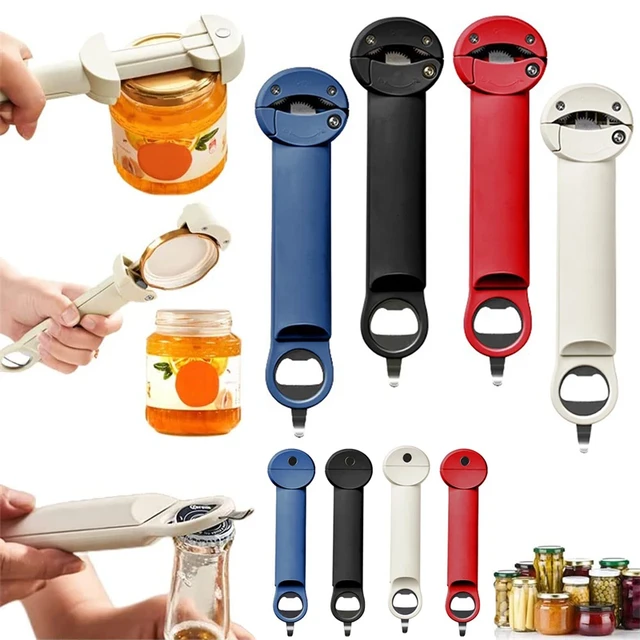 Multifunctional Retractable Bottle Opener Can Opener Adjustable Jar Gripper  Tight Lid Opener Kitchen Gadgets Easy Jar Opener - Openers - AliExpress