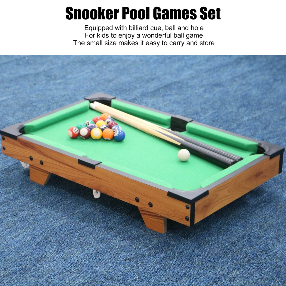 Tavolo Da Biliardo Mini 122x61cm - Con 16 Palline, 2 Stecche, Accessori | Per Adulti E Bambini, Per Interni - Foto 8