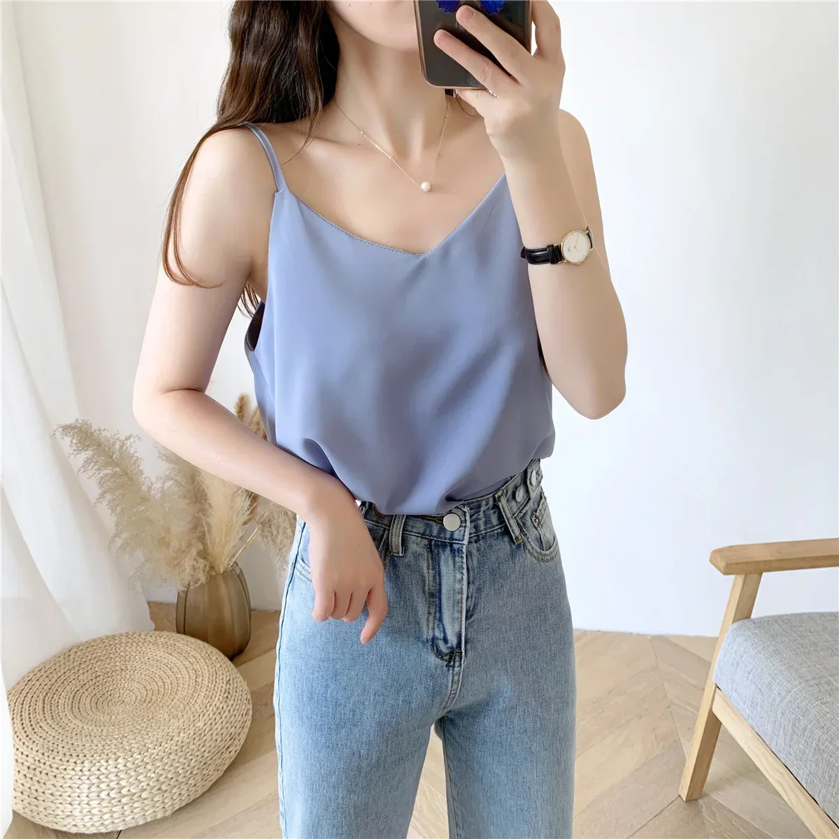 

Women Fashion elegant office lady pocket coat sleeveless vests jacket outwear casual brand gray22