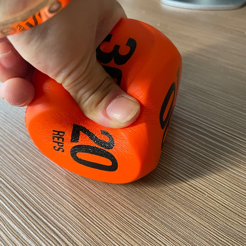 Fun Workout Dices Portable Exercise Decision Dices Compact Dynamic Workouts Dice 2.7 In for Cardio HIIT Training 5