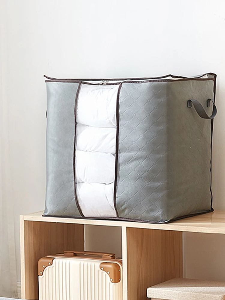 Description Picture 6 of item1PC/2PCS Quilt storage bag Home moisture-proof clothing quilt storage bag thickened non-woven fabric
