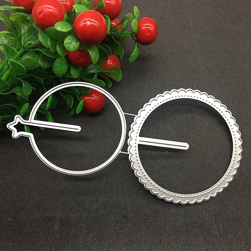 DIY double circle embossing knife mould Etching process metal carbon steel knife mould