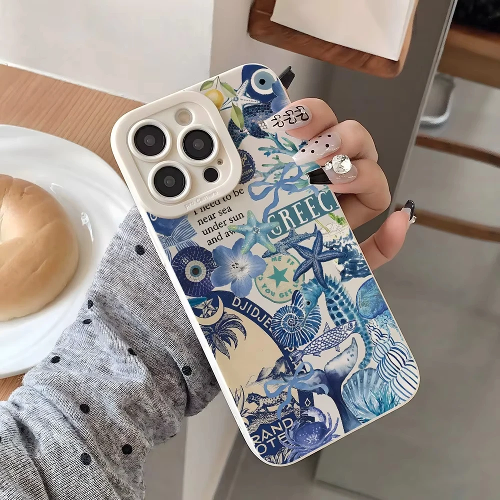 Coastal Sea Star Turtle Ocean Phone Case Cover