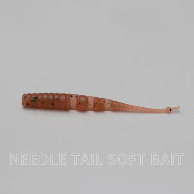 Angelköder: Winziger Nadelschwanz-Weichköder, Madenköder, 4cm, 5cm, 6cm, Gelenkköder, Kunstköder für Culter und Bass, 30-40 Stück/Beutel im Angebot – Detail 9