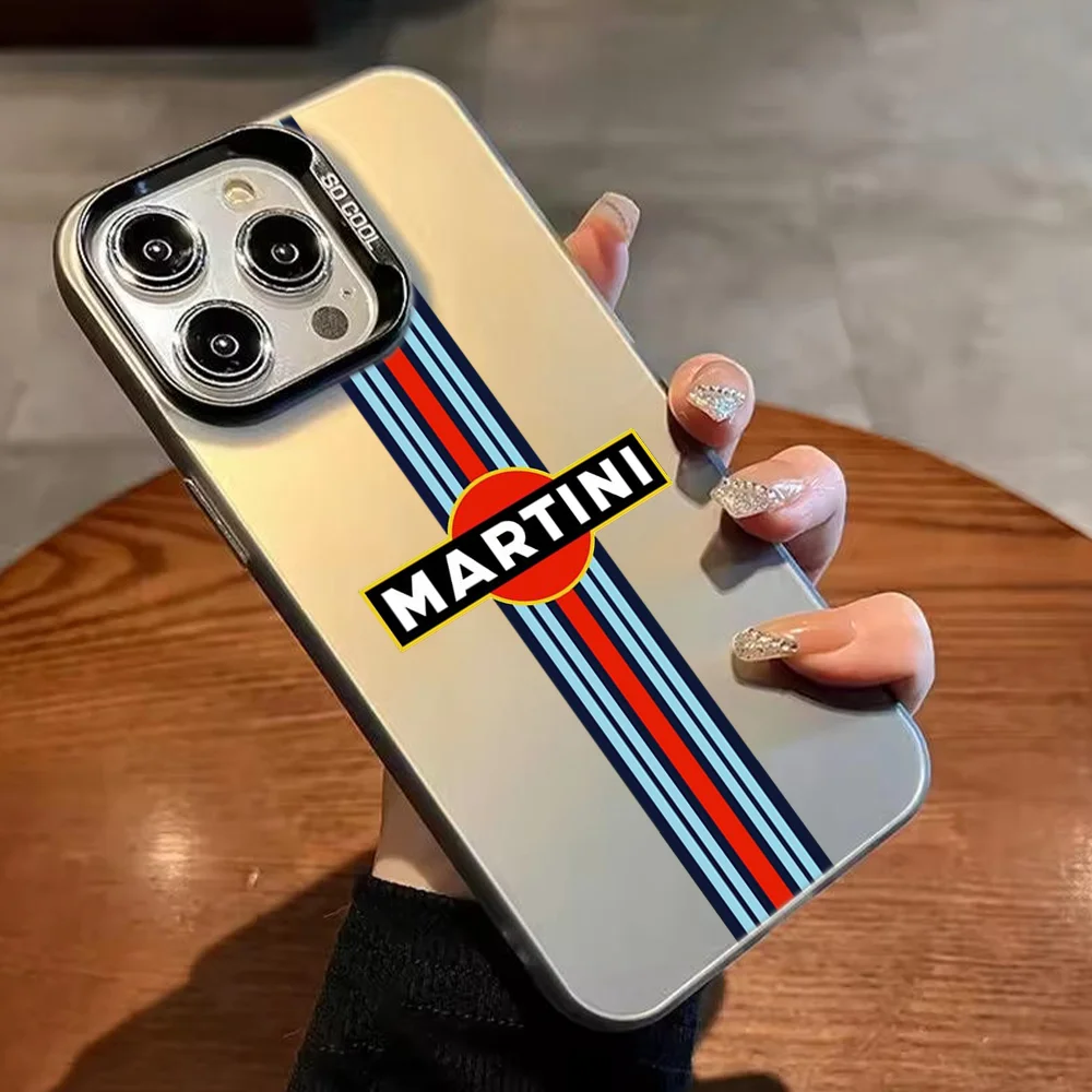 Sleek Silver Silicone Laser Soft Phone Case by M-Martini R-Racing