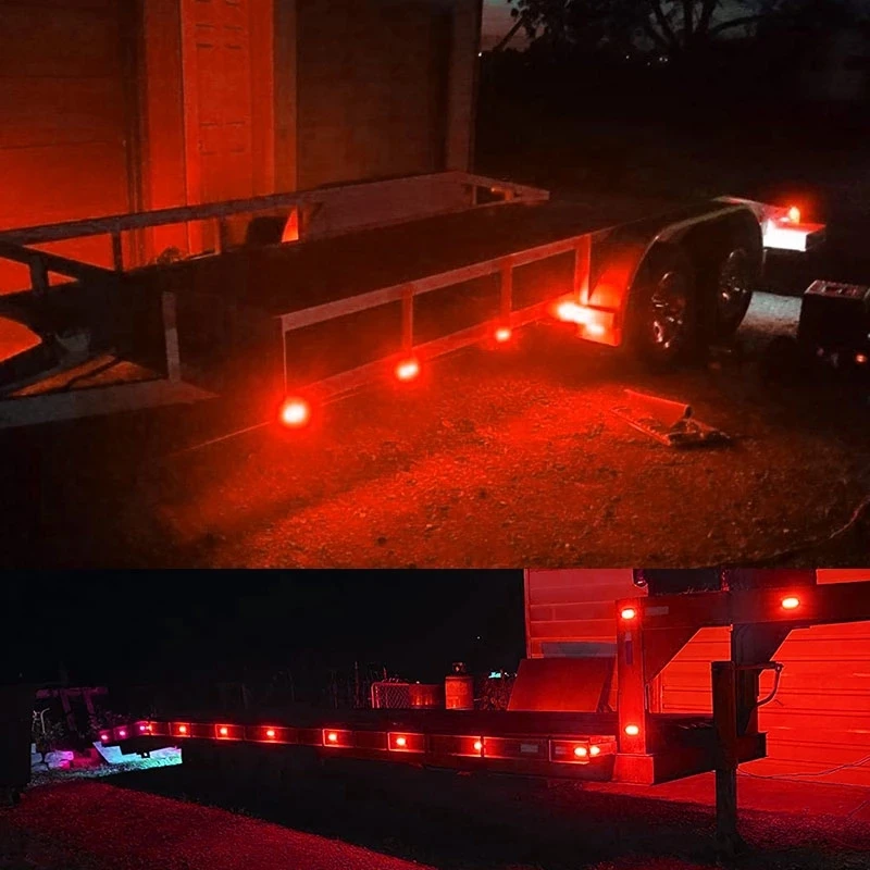 4PCS Neue Geräucherte 4LED 12-24V Eis Vogel Objektiv Kreative Ausverkauf Licht Seite Marker Licht Signal licht für Lkw Anhänger – Detail 7