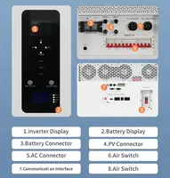 Tewaycell tout en un 30KWh AC380V système solaire domestique 20KWh 15KWh LiFePO4 batterie 600AH 400AH intégré 12KW onduleur triphasé 3