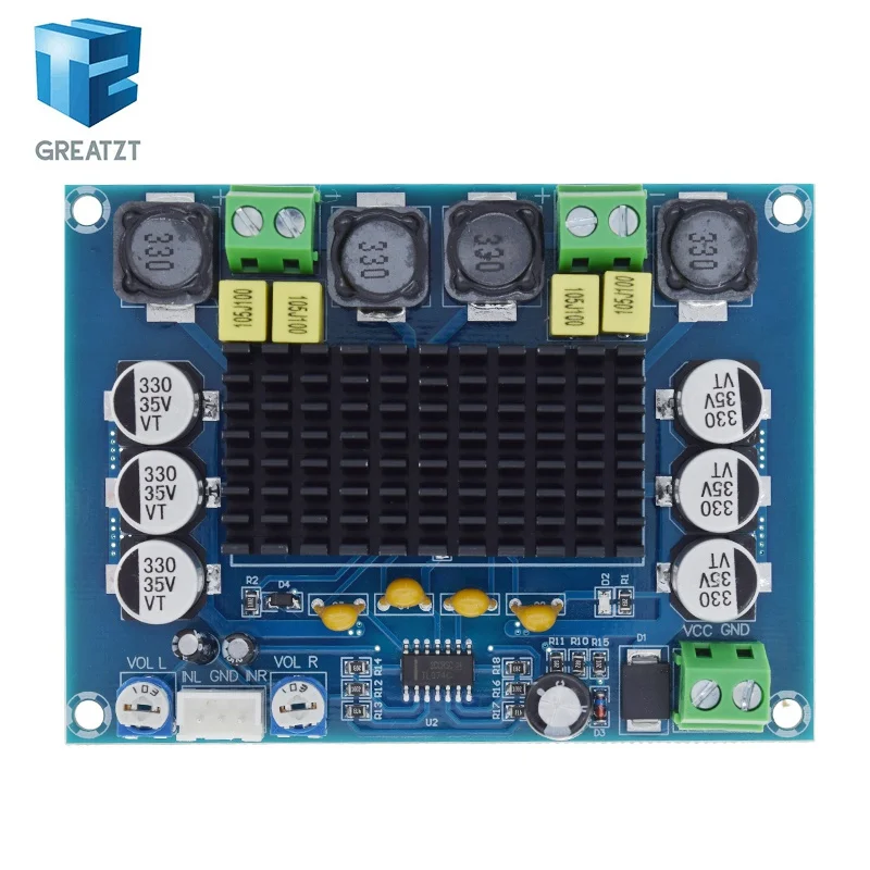 Audio Amplifier Board GREATZT DC 12V 24V 120W*2