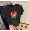 European and American neutral light luxury Korean version loose pattern summer versatile cotton T-shirt women's top 5