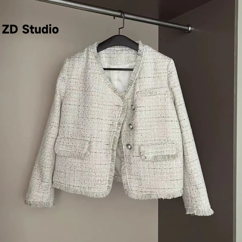 

[ZD Studio] Small Fragrance Coat Women's Short Autumn New Style Temperament Celebrity Slim High Grade Small Top