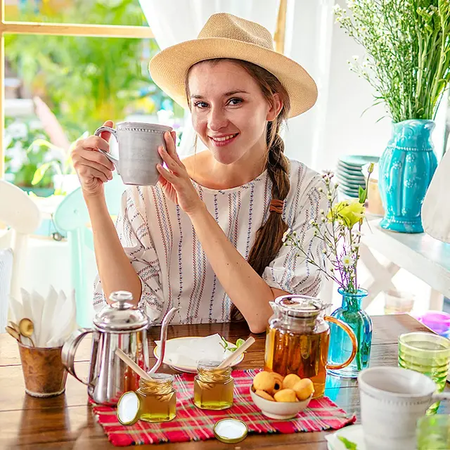 20 Vasetti Miele In Vetro Esagonali - 45ml Con Coperchio Dorato, Mestolo Legno, Accessori - Foto 6