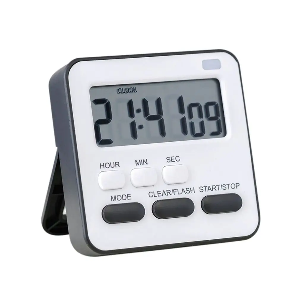 Digital LCD Display Kitchen Timer with Alarm Clock Function