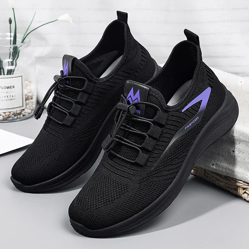 Summer Women's Shoes High Quality Comfortable Soft Sole Anti slip Flat Work Shoes Sports Mesh Shoes
