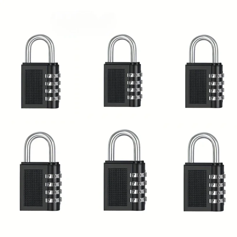 

3Pcs/6Pcs Digit Password Lock Combination Suitcase Luggage Metal Code Password Lock Padlock Zinc Alloy Coded Lock Keyed Padlock