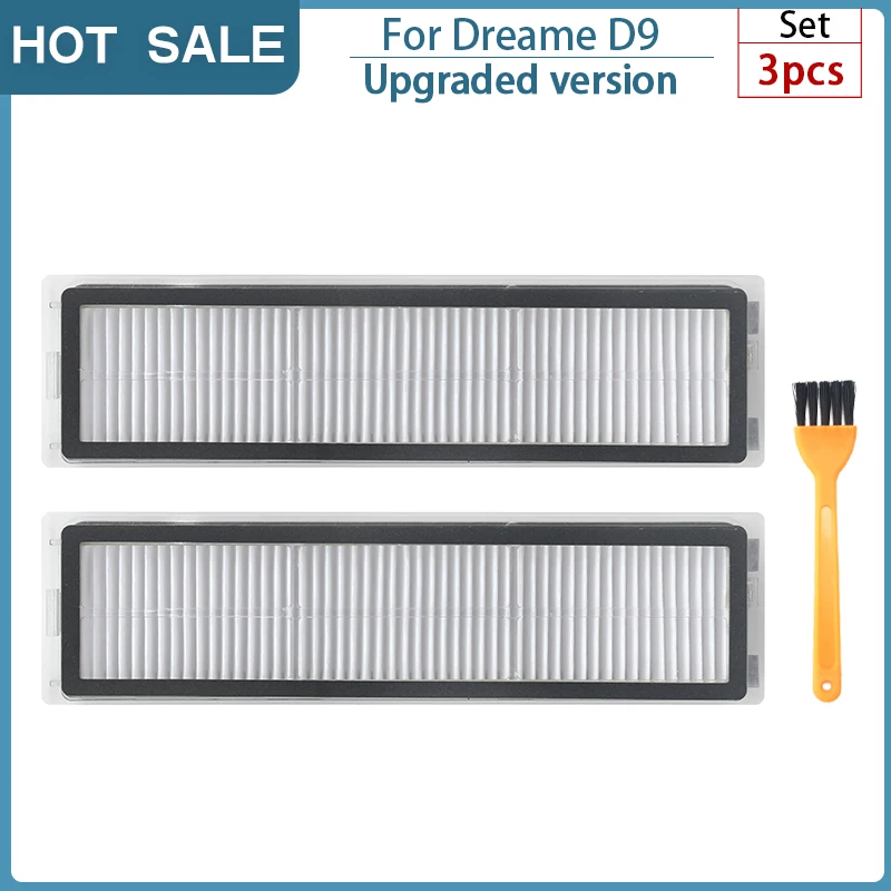 Repuestos Robot Aspirador Dreame Kit De Accesorios Para Robot Aspirador Dreame D9 Max Gen2 - Incluye 3 Mopas, 3 Filtros, 2 Cepillos Laterales Y 1 Cepillo Principal Recambios Robot Aspirador Dreame D9 Max Gen2