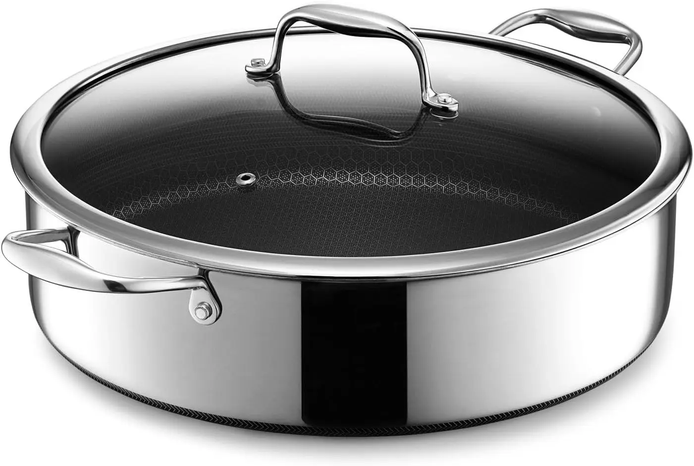 HexClad Hybrid Nonstick Frying Pan, 12-Inch, Stay-Cool Handle, Dishwasher  and Oven Safe, Induction Ready, Compatible with All - AliExpress