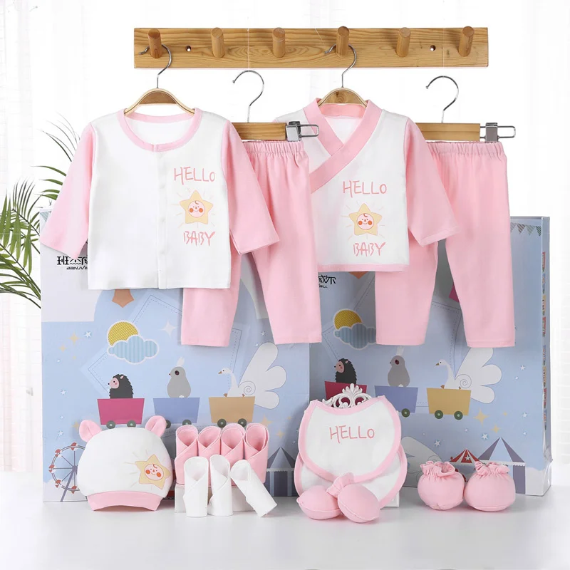 18-Piece Newborn Cotton Clothing Set 5