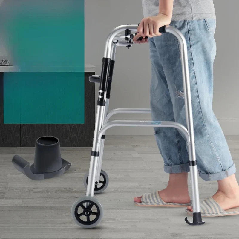 Aluminum Alloy Shower Chair  NonSlip Quad Cane, HeightAdjustable Mobility Aid, Ideal for Elderly and Stroke Patients 4