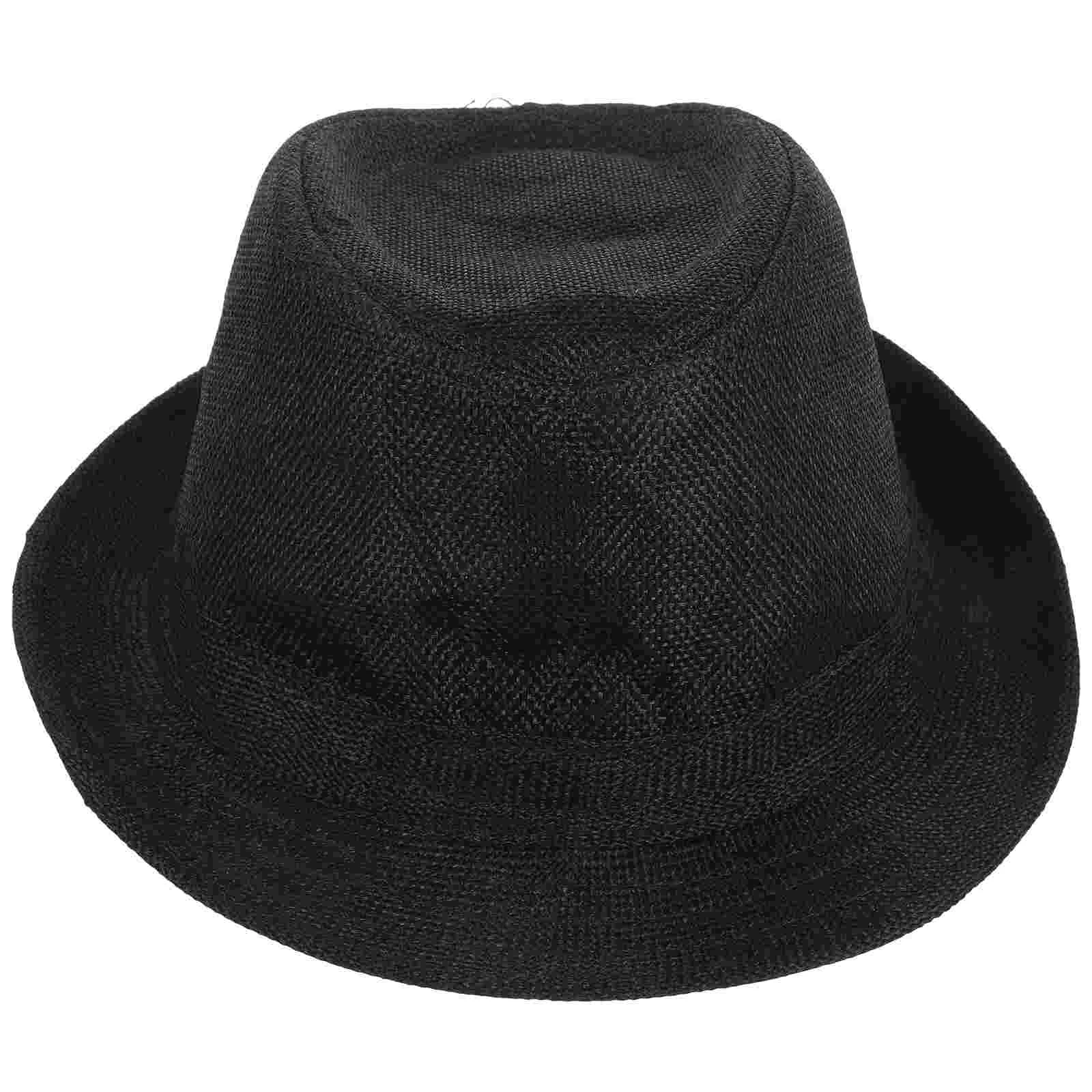 

Children Fedora Hats Gentleman Kids Dancing Performance Hat for Head Girth of 58cm (Black)