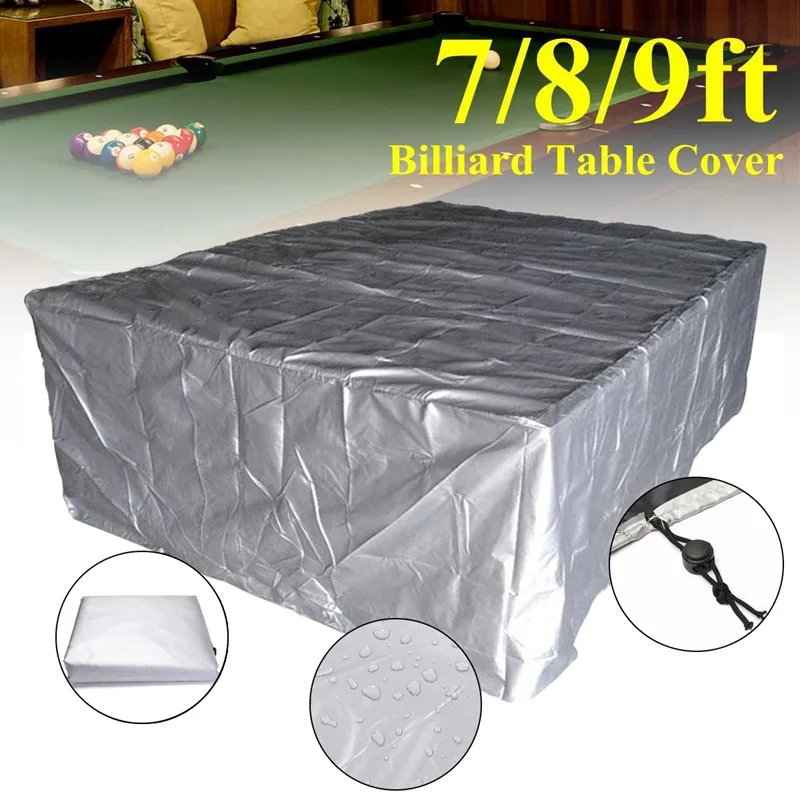 7/8/9FT Pour Billard Table de Billard Anti-Poussière Oxford Tissu Meubles  Couverture de Table De Billard Fournitures Avec Cordon - AliExpress