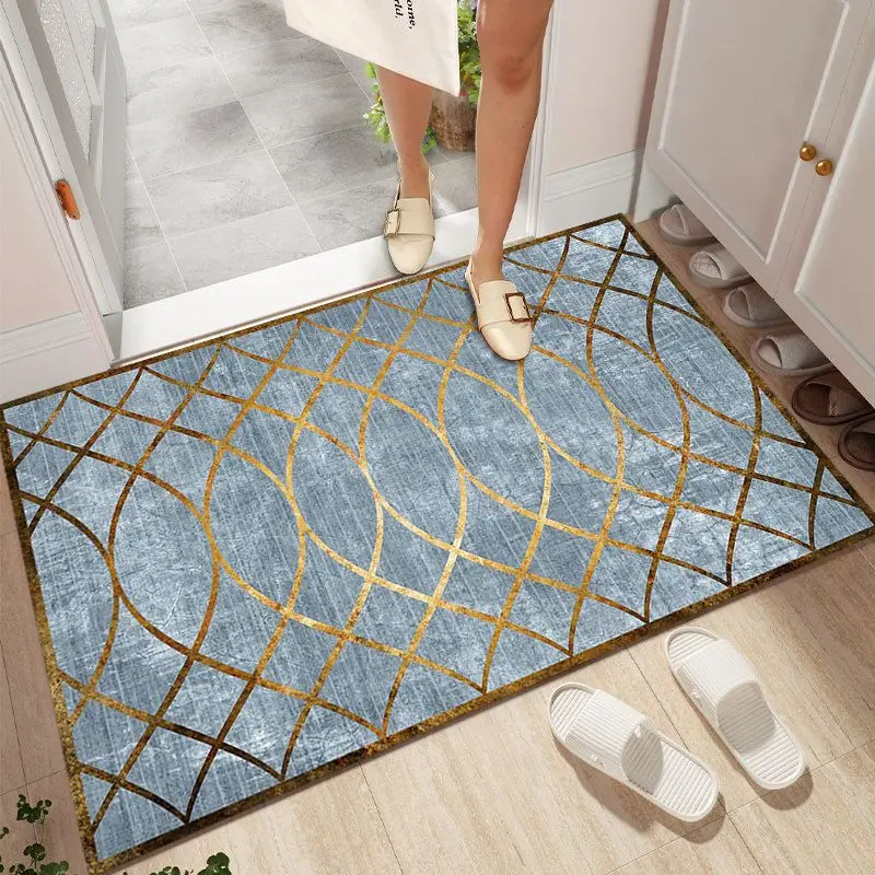 

Household Carpets for Living Room Large Area Floor Mat Doormat bedroom Rugs Kitchen Water-absorbing Anti-slip Soil-resistant Mat