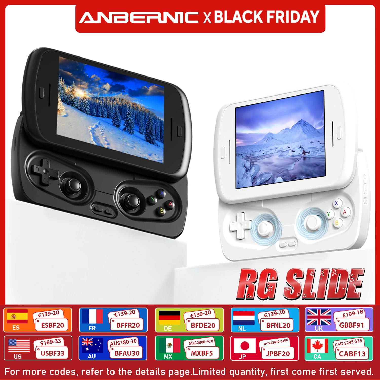 ANBERNIC RG Slide Handheld 4.7-inch LTPS In-Cell Display 1280*960