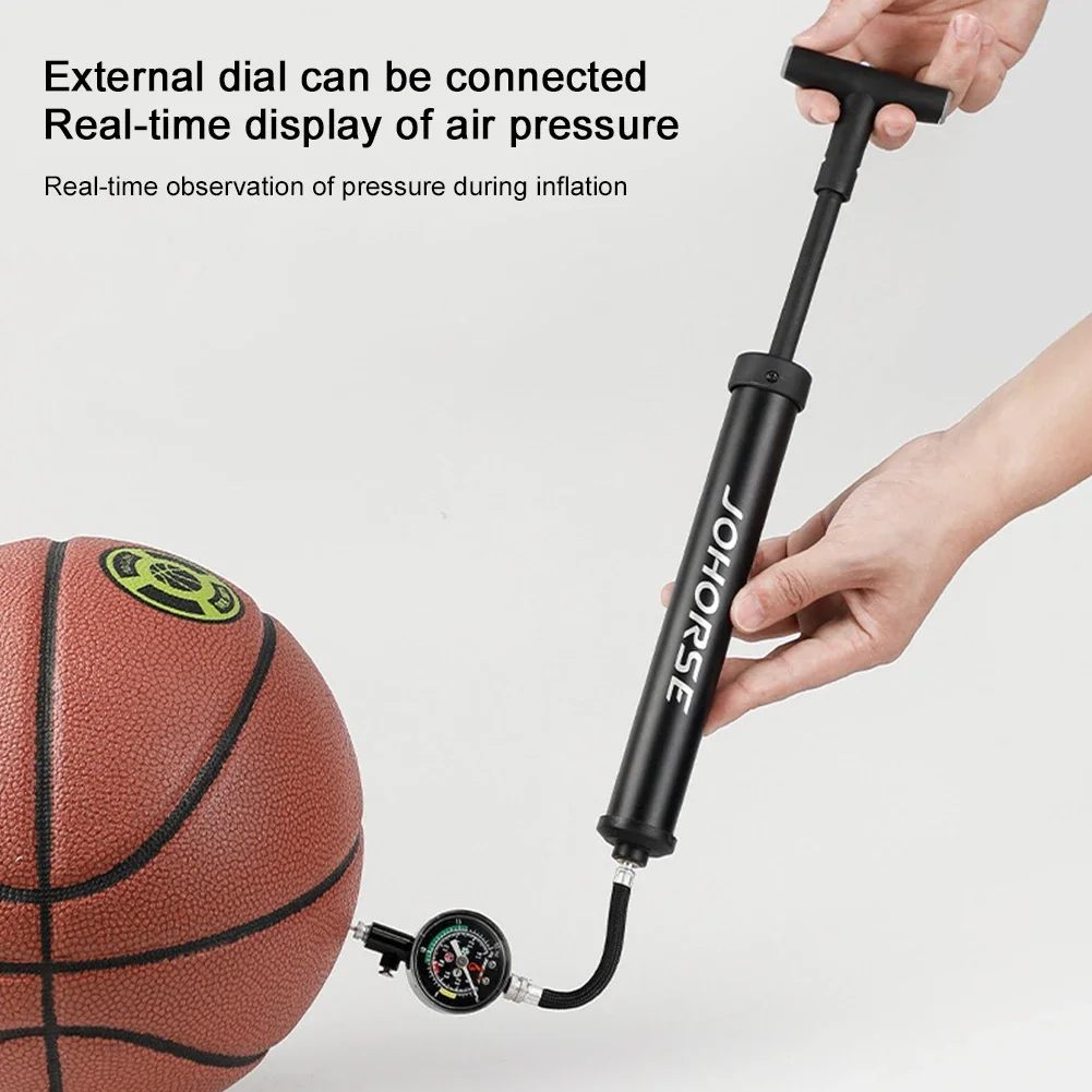 Ball Hand Pump Portable Basketball Air Pump Compact Football Inflator Multifunction for Basketball Football Volleyball