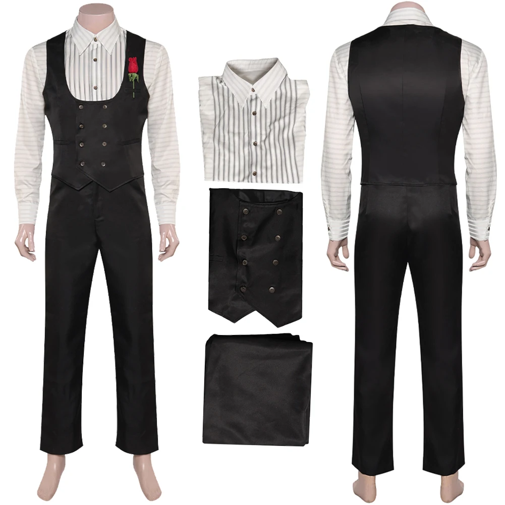 Coriolanus Snow Cosplay Fantasy Outfit 2023 Movie Hunger Cosplay Game Songbirds Snake Ballad Travestimento Costume Uomo Halloween Suit