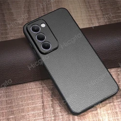 Luxury Leather Shockproof Business Phone Case - Redmi 15 5G  169.5mm (GRAY)