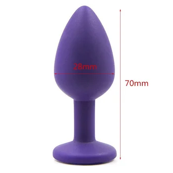 Anal Plug Prostata Massage Dildo ButtPlug Ass Butt Vaginal Stimulator Silicone Anus Sex Toys For Women Men Gay Bullet Journal 6