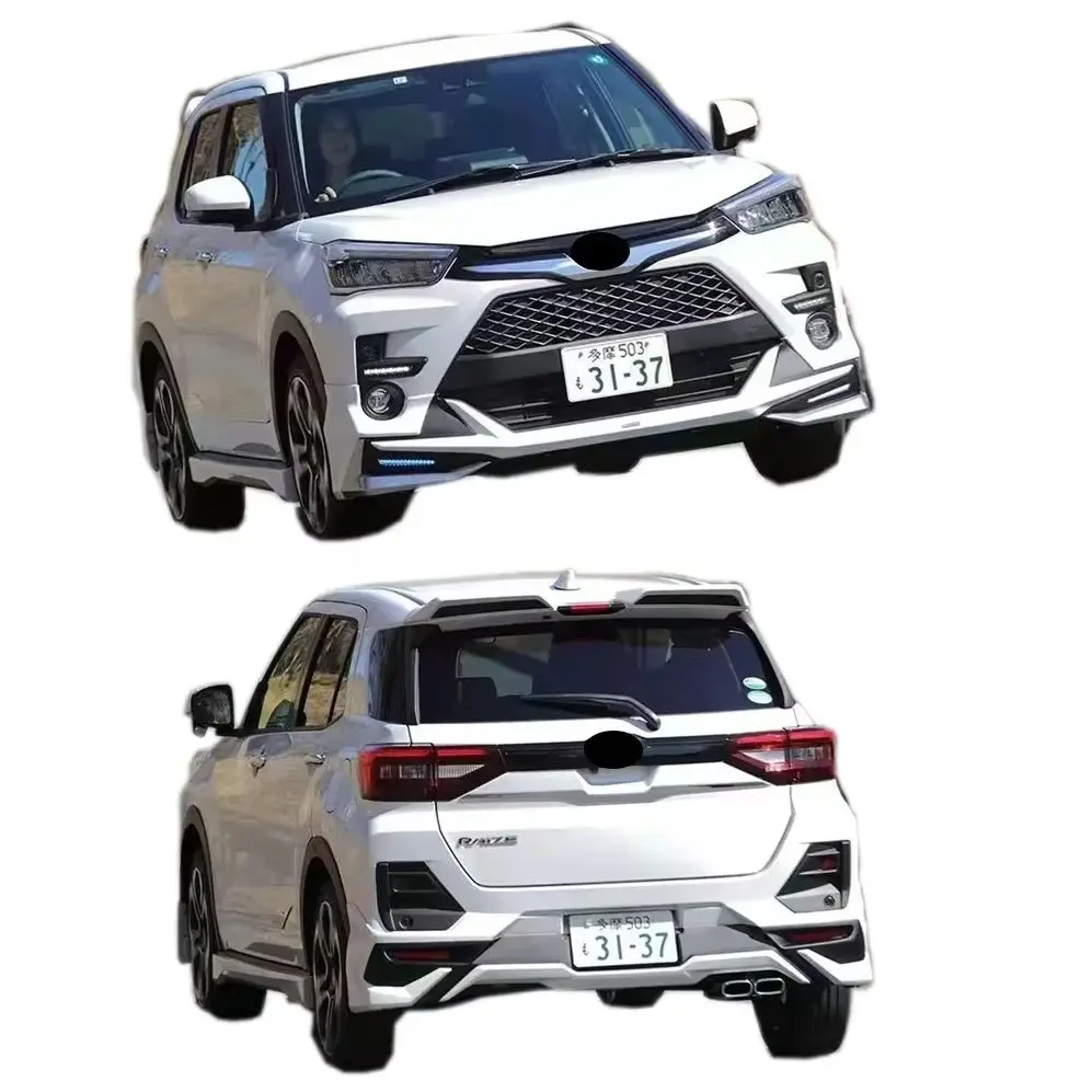 car bodykit for-Raize front lip rear lip side skirts car bumper for Raize plastic material customcustom