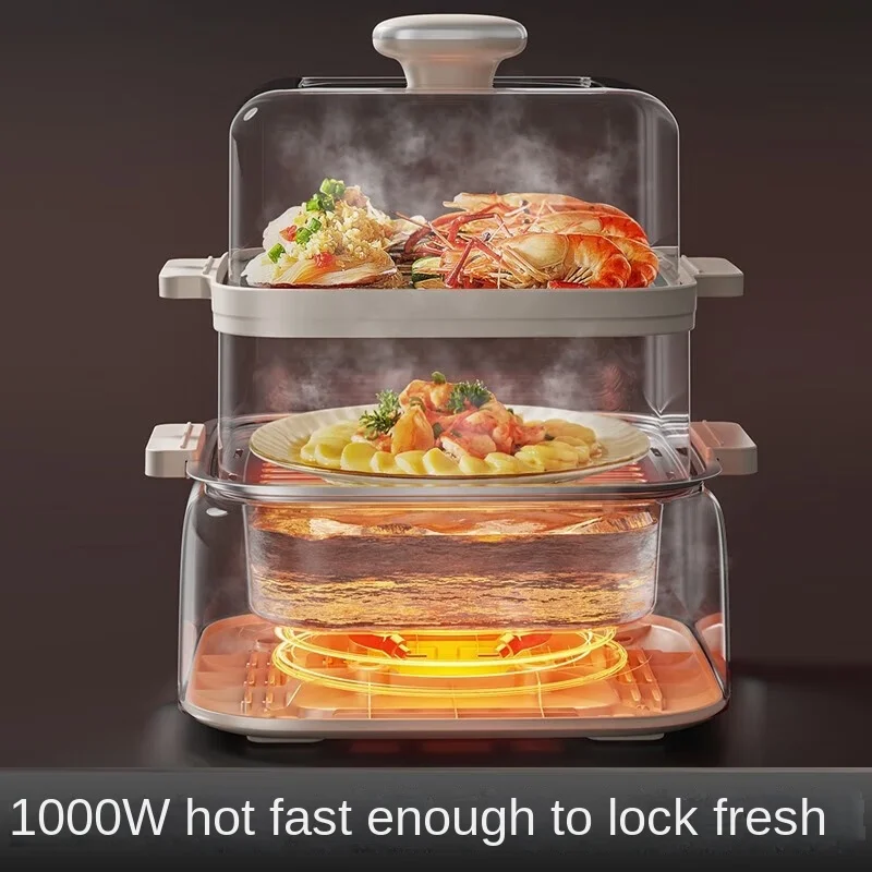 Joyoung Electric Steamer Household Steamer Multi-layer Steam Cooker Stainless Steel GZ975 food warmer steamer pot 220V