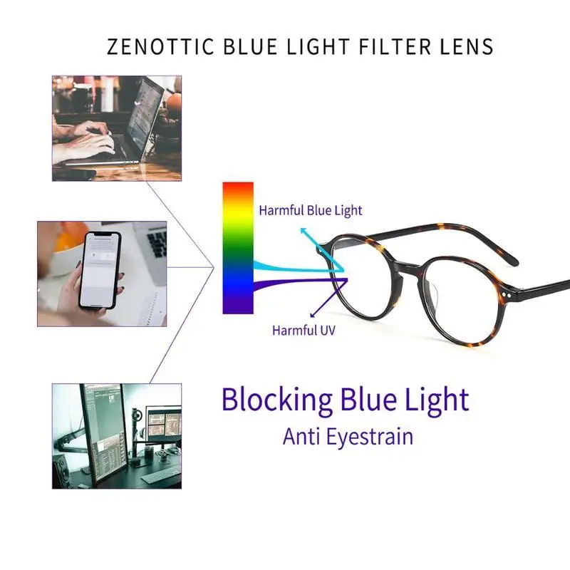 Round Prescription Progressive Glasses Frame Women Men Anti Blue Light Photochromic Optical Eyewear Myopia Eyeglasses myopia eyeglasses