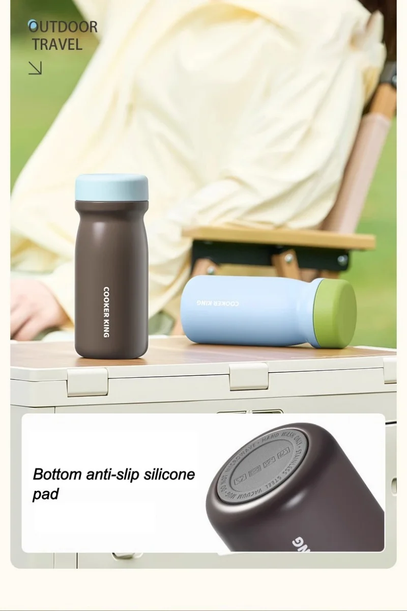 Description Picture 5 of itemCOOKER KinG in Stock 350ml Thermos Mug Stainless Steel Mini Vacuum Coffee Cup Portable Water Bottle Keep Hot &Cold Insulated Cup