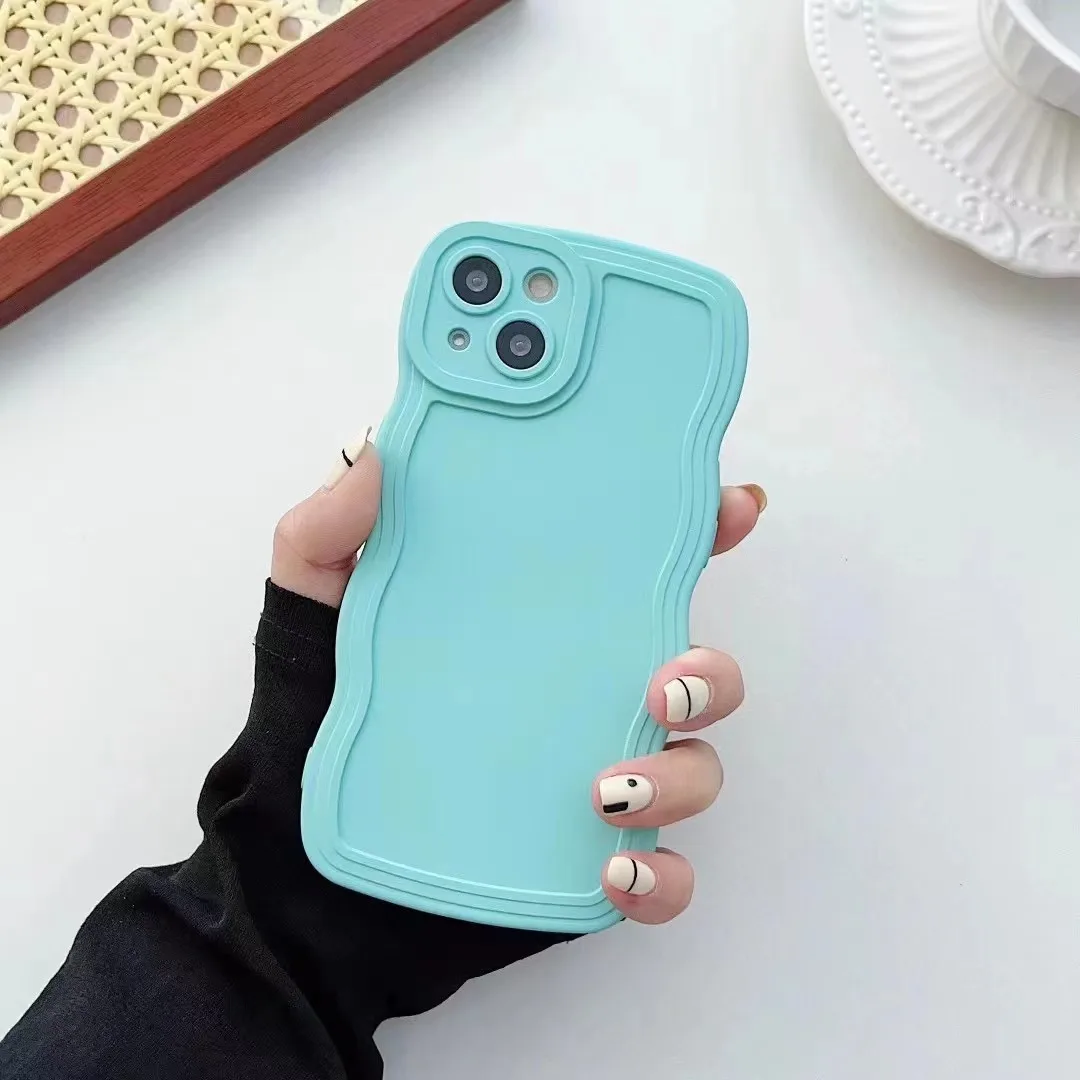 Chic Candy Curly Wavy Silicone Phone Case - Soft Protective Bumper Cover