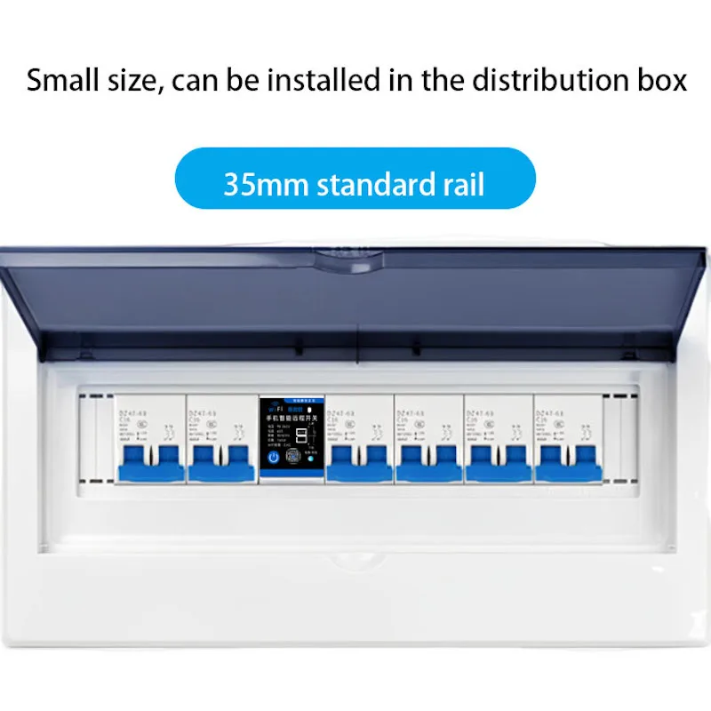 eWelink 63A Din Rail Smart Switch Relay,APP Remote Control,Timer Inching Functio