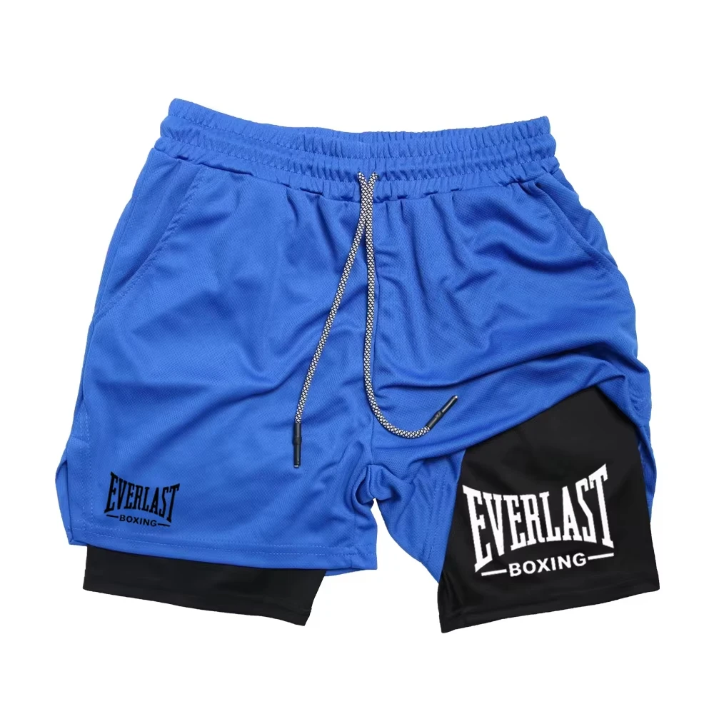 2-in-1-Kompressions-Gym-Shorts für Herren mit EVERLAST-Aufdruck, schnell trocknende, sportliche Fitness-Basketball-Workout-Shorts ZY00116 – Detail 9