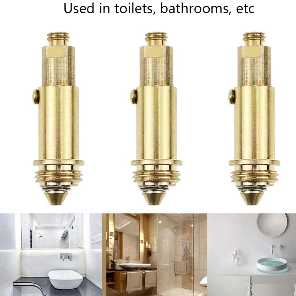Plumbing Tool 6 PCS Sink Plug Replacement Basin Bath Waste Click Clack Spring Brass Plug Bolt For Kitchen Sink Bath Tub Drain Stopper