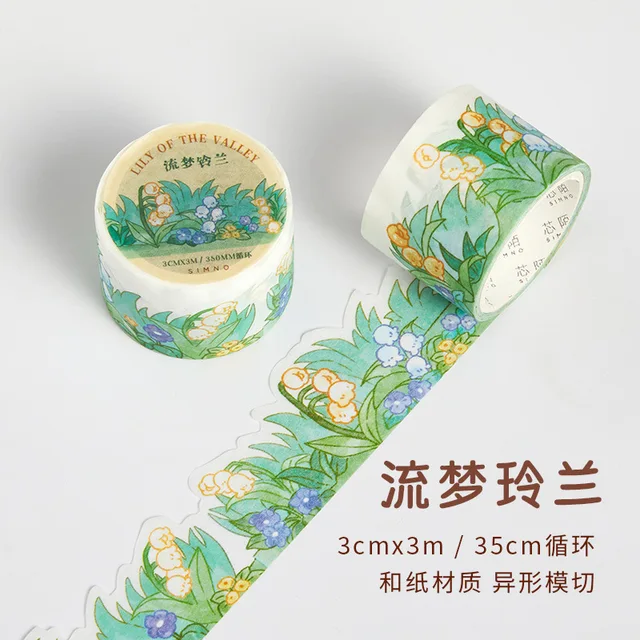 Vintage%20Mushroom%20Flower%20Washi%20Tape%20Decorative%20Scrapbooking%20Sticker%20Label%20Cute%20House%20Masking%20Tape%20Stationery%20School%20Supplies%20-%20Image%206