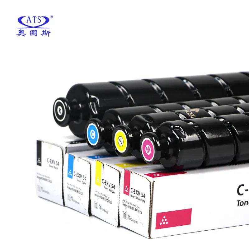 Toner Cartucho para Canon C-exv 54 C-exv54 C3025 Compatível Toner pó Copiadora Peças de Reposição 1pc tn Cor Bk420g Cmy220g - Imagem 4