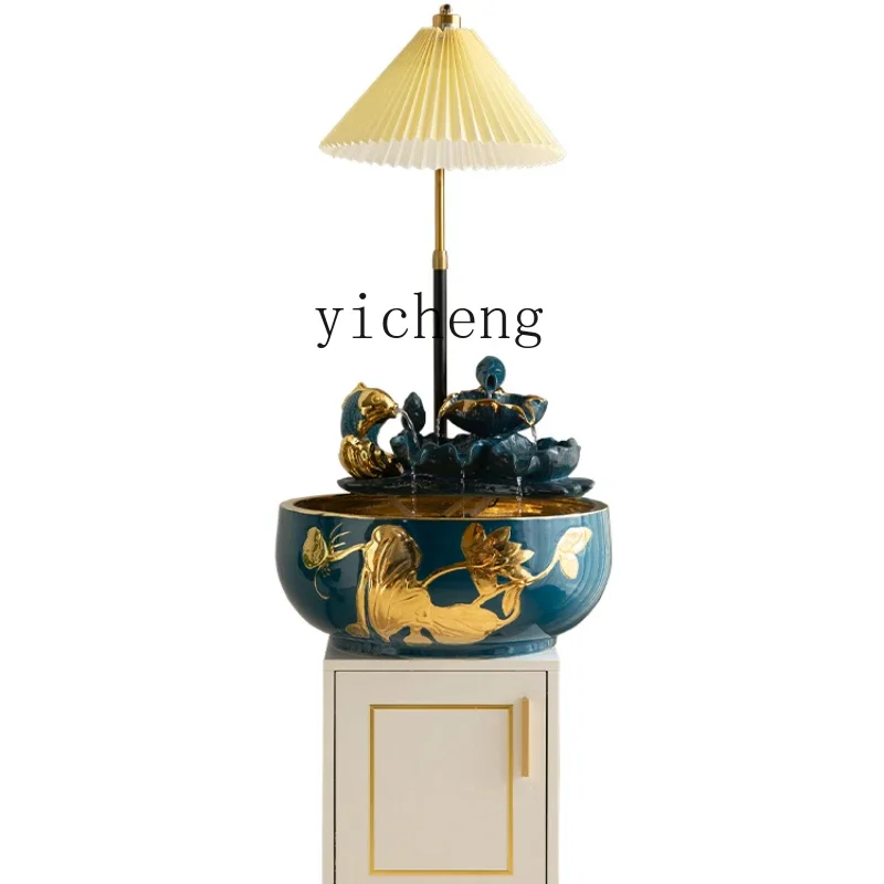

ZK Make a Fortune as Endless as Flowing Water Decoration Home Living Room Office Creative Ceramic Fortune Rabbit Decoration