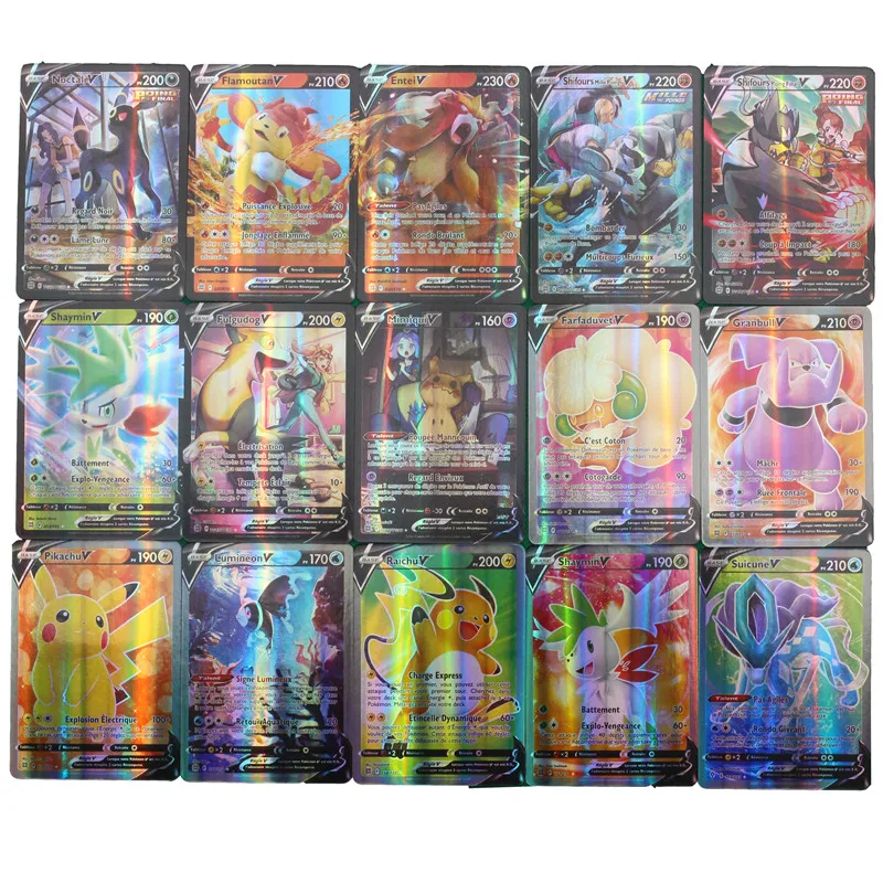 Pokemon Cards in Spanish Letter New Arrival Vstar VMAX Holographic Shiny  Playing Card Game Castellano Español Children Toy